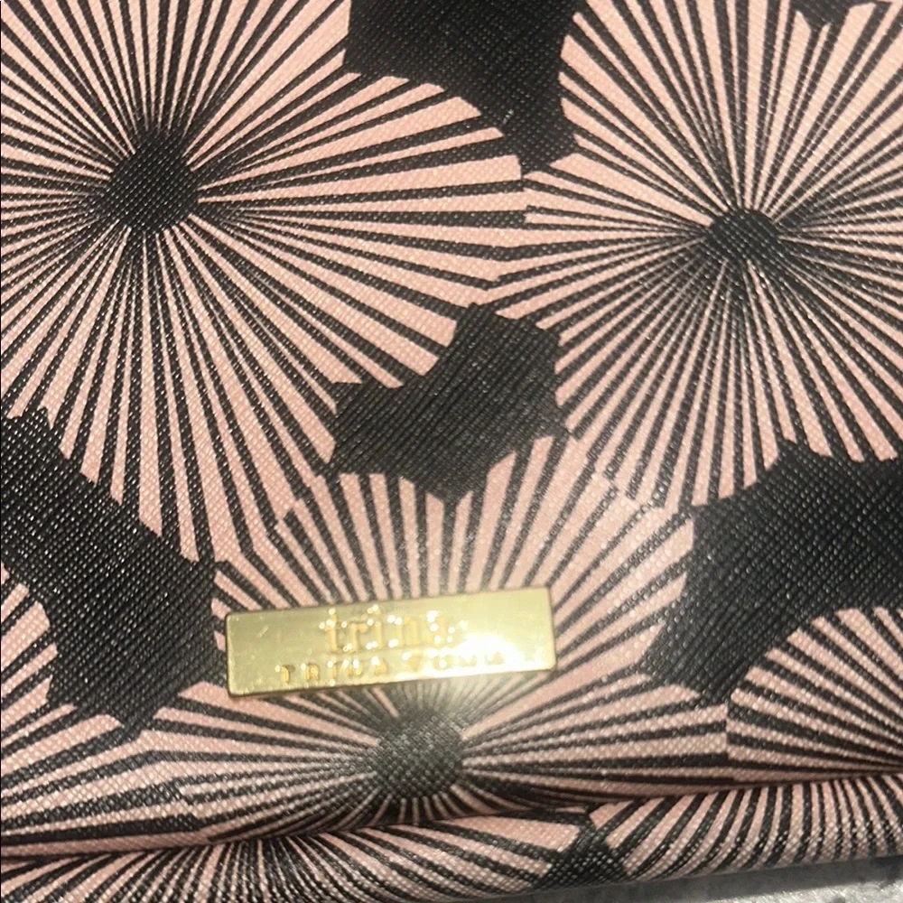 Trina Trina Turk black and pink Floral 13in Laptop Sleeve